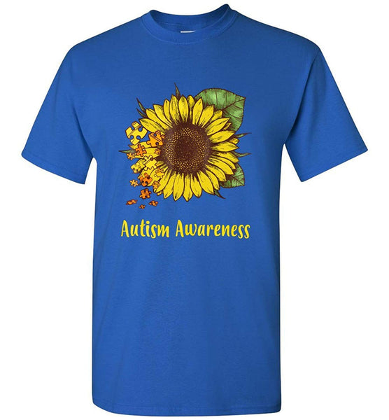 Autism Sun Flower Awareness Tshirt