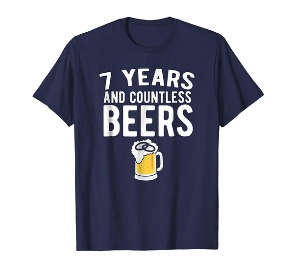 7th Wedding Anniversary T Shirt Funny Husband Love Gift