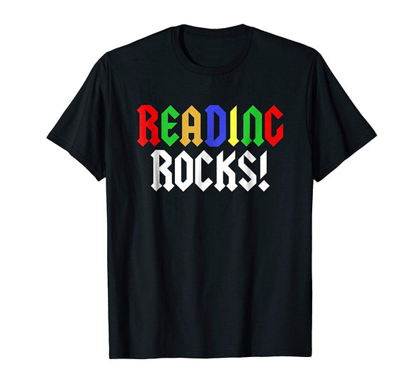Reading Rocks! T Shirt funny teacher student cute school tee