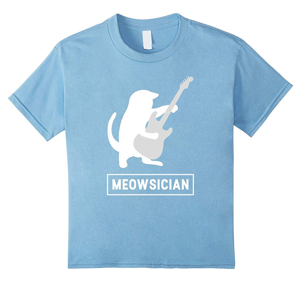 Meowsician Cat Guitar Musician Kitten Music Lover T-Shirt