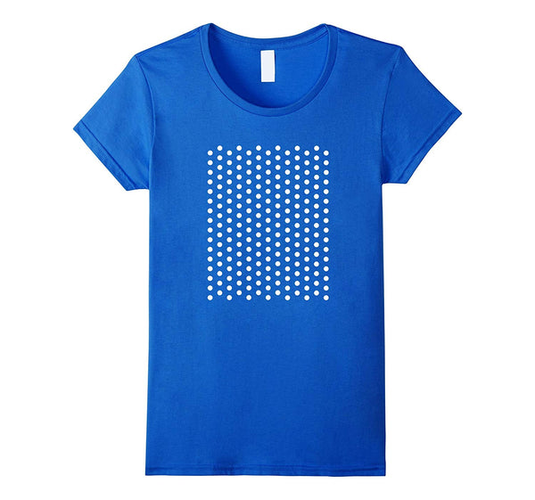 White Dots Polka Dots Styled Geometric Pattern T Shirt math