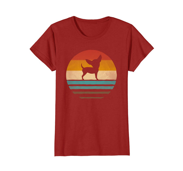 Chihuahua Dog Shirt Retro Vintage 70s Silhouette Breed Gift