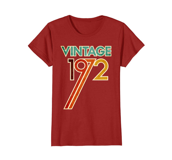 Vintage 70s Design 1972 Birthday T Shirt 46th 46 Years Old