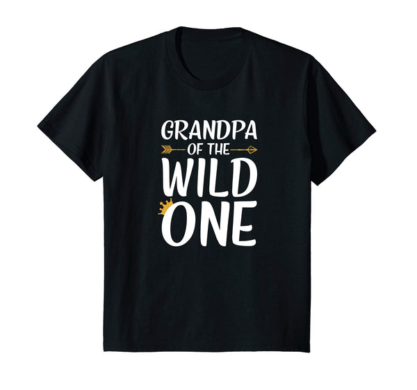 Grandpa Of The Wild One Thing Shirt Mens 1st Birthday Gift
