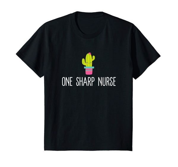 One Sharp Nurse Women's Shirt Cute Funny Cactus Cacti Gift