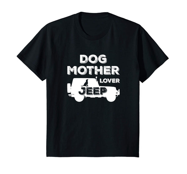 Dog Mother Jeeps Lover Retro Vintage Distressed Shirt