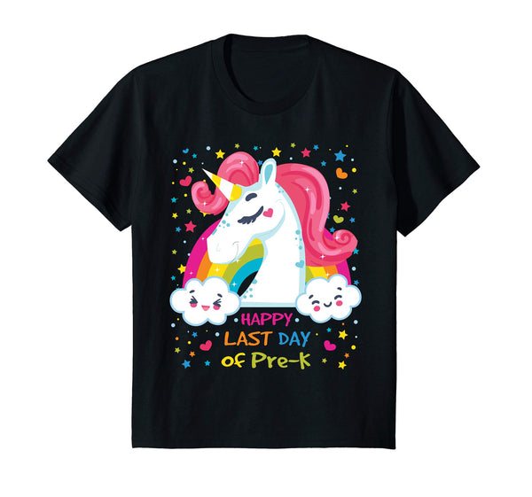 Happy Last Day Of Pre-K Teacher Student Unicorn Gift Shirt