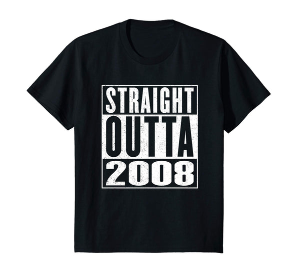 Straight Outta 2008 Shirt Vintage 10th Birthday Gift Shirt