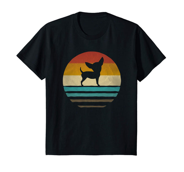 Chihuahua Dog Shirt Retro Vintage 70s Silhouette Breed Gift