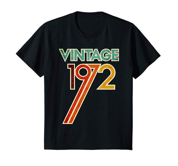Vintage 70s Design 1972 Birthday T Shirt 46th 46 Years Old