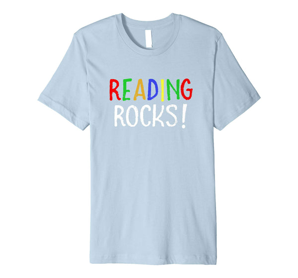 Reading Rocks! T Shirt funny teacher student cute school tee