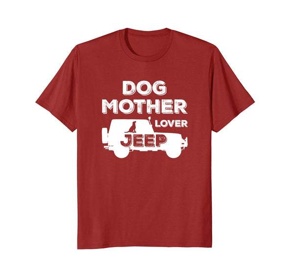 Dog Mother Jeeps Lover Retro Vintage Distressed Shirt