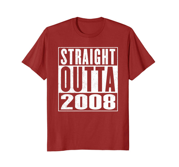 Straight Outta 2008 Shirt Vintage 10th Birthday Gift Shirt