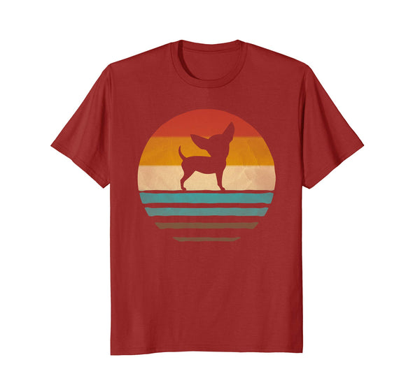 Chihuahua Dog Shirt Retro Vintage 70s Silhouette Breed Gift