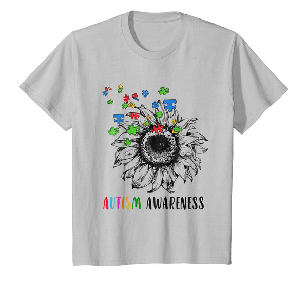 Autism Awareness Shirt Puzzle Sunflower Lover Parents Day