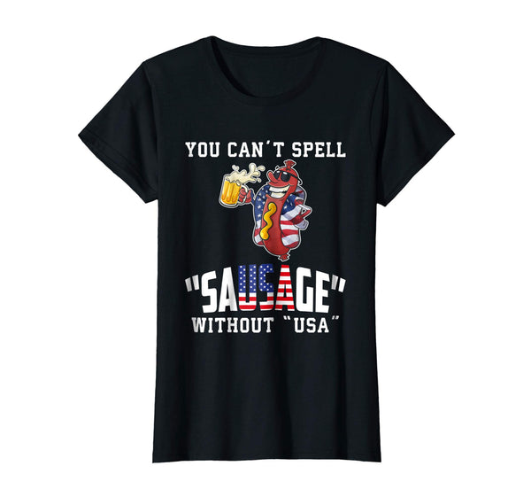 You Can't Spell Sausage Without USA T-Shirt Funny Gift
