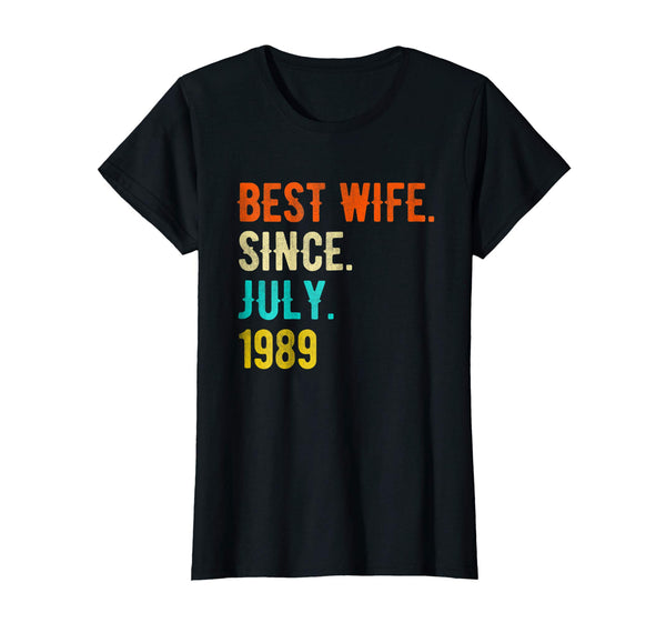 Womens Best Wife Since July 1989 29th Wedding Anniversary Gifts