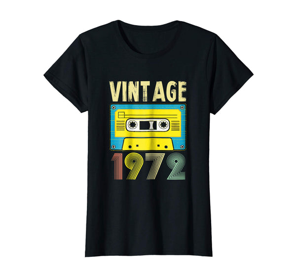 46th Birthday Gift Vintage 1972 Year Old Mixtape Tees