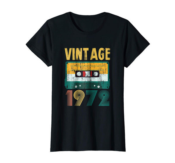 46th Birthday Gift Vintage 1972 Year Old Mixtape Tees