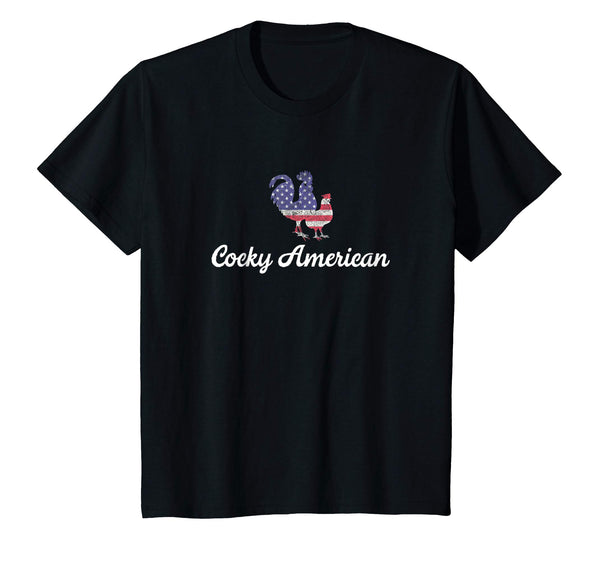 Cocky American Funny 4th Of July Chicken Lover Gift Shirt