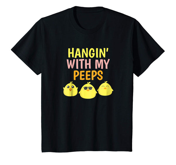 Hanging Chilling With My Peeps Easter Chicks Boy Girl Shirt