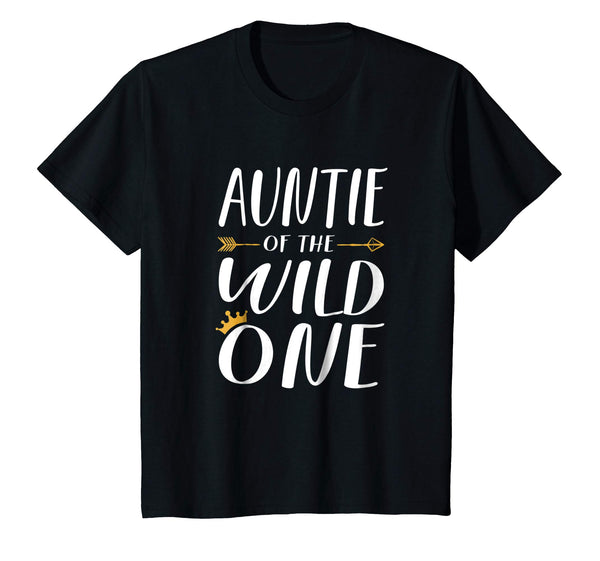 Funny Shirt Cute Auntie Of The Wild One Thing 1st Birthday