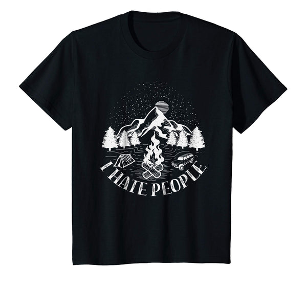 I Hate People T Shirt Mountain Camping Lovers Women Men Kids