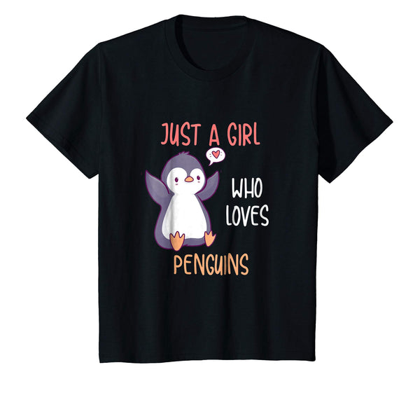 Just A Girl Who Loves Penguins Shirt, Funny Penguins TShirt