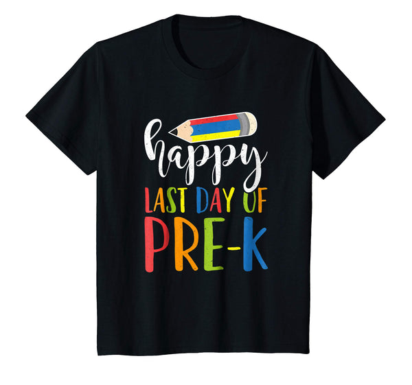 Happy Last Day Of Pre-K Shirt Teacher Student Grad Crayon