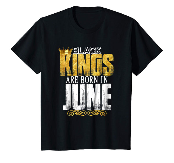 Black Kings Are Born In June Novelty Shirt Men's Birthday