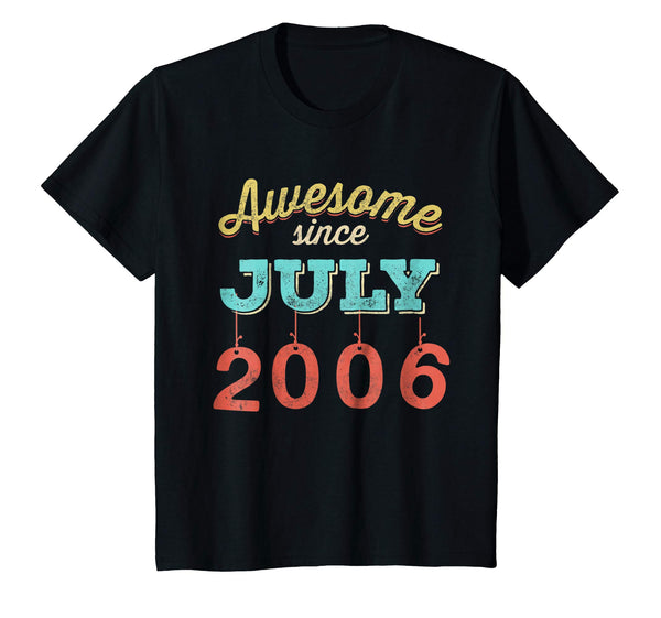 Awesome since JULY 2006 12nd Vintage Birthday T Shirt Gift