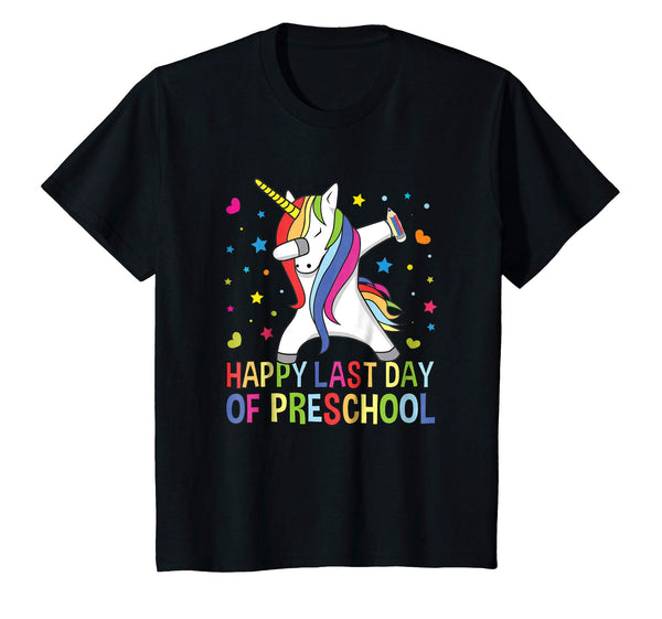 Happy Last Day Of Preschool Teacher Student Unicorn Shirt