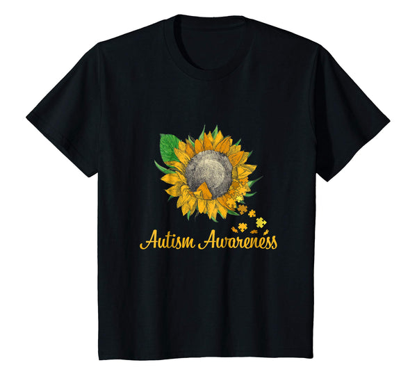 Autism Awareness Sunflower Gift For Autism Supports T-shirt