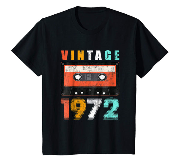 46th Birthday Gift Vintage 1972 Year Old Mixtape Shirt