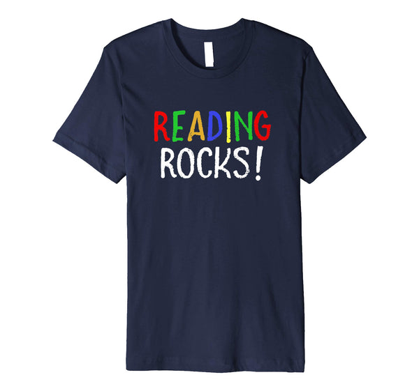Reading Rocks! T Shirt funny teacher student cute school tee