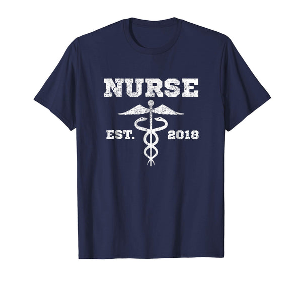 Nurse Nursing Graduation Gift T Shirt Nurse Est. 2018