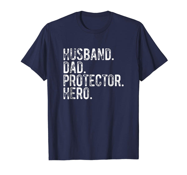 Husband Dad Protector Hero Shirt Funny Dad T-Shirt Gift