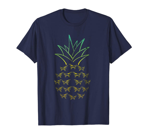 Pineapple Golden Retriever Funny T-Shirt