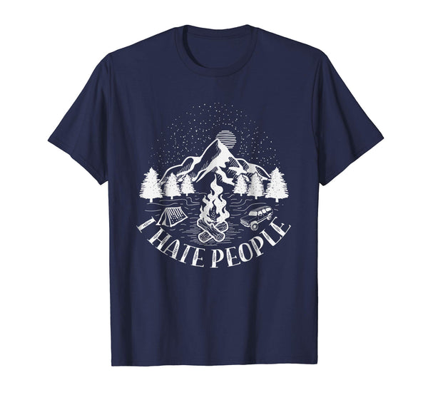 I Hate People T Shirt Mountain Camping Lovers Women Men Kids