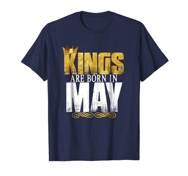 Kings Are Born In May Novelty Shirt Men's Birthday Gift