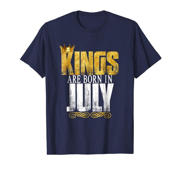 Kings Are Born In July Novelty Shirt Men's Birthday Gift
