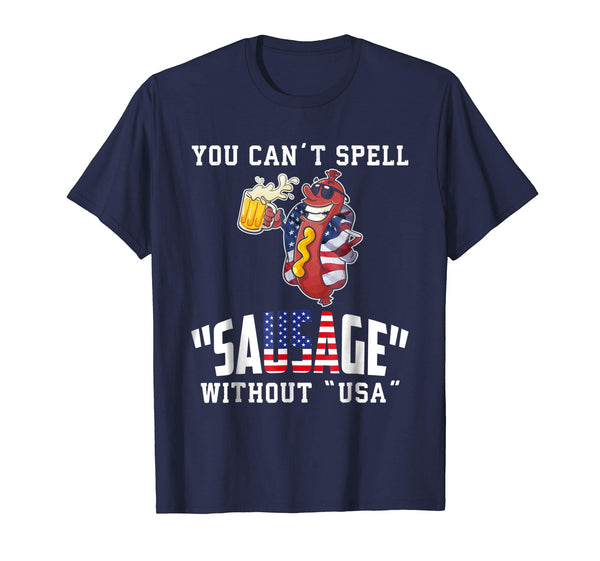 You Can't Spell Sausage Without USA T-Shirt Funny Gift