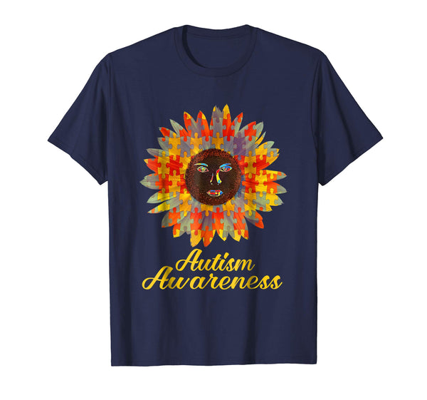Autism Awareness Sunflower Gift For Autism Supports T-shirt