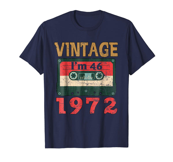 46th Birthday Gift Vintage 1972 Year Old Mixtape T-Shirt