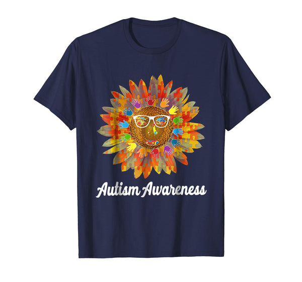 Autism Awareness Sunflower Gift For Autism Supports T-shirt