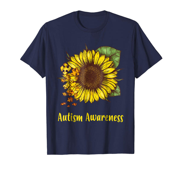 Autism Awareness Sunflower T-Shirt