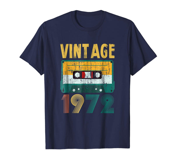 46th Birthday Gift Vintage 1972 Year Old Mixtape Tees