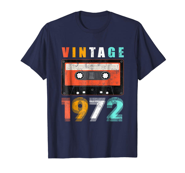 46th Birthday Gift Vintage 1972 Year Old Mixtape Shirt