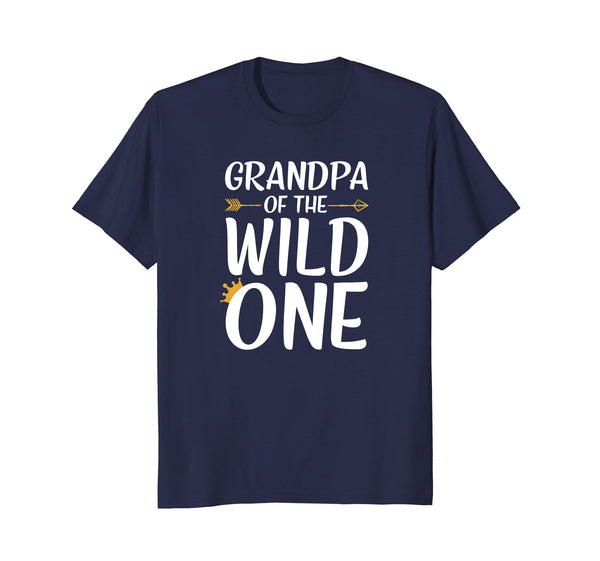 Grandpa Of The Wild One Thing Shirt Mens 1st Birthday Gift