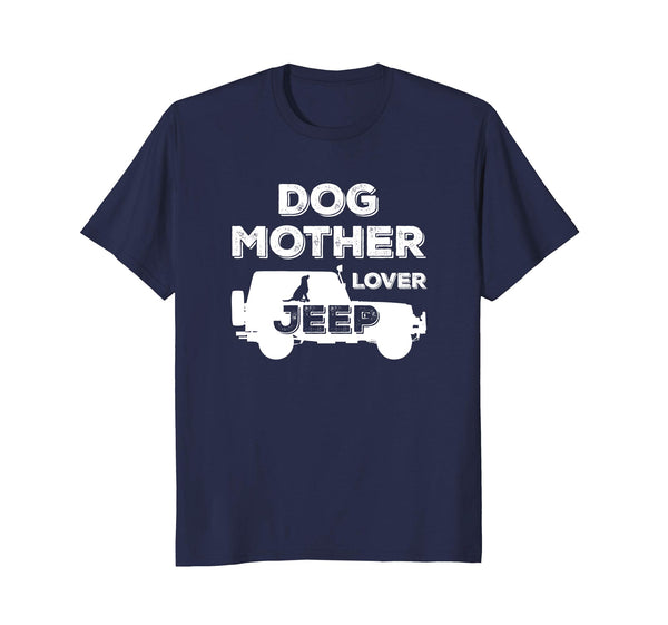 Dog Mother Jeeps Lover Retro Vintage Distressed Shirt